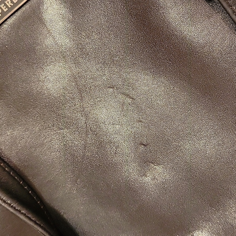 Great Condition Perlina Vintage Black Leather Laptop Bag/Briefcase Tote - Picture 13 of 13